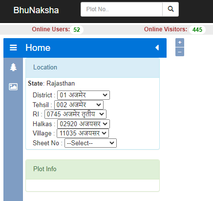
How to find bhu naksha Rajasthan online?